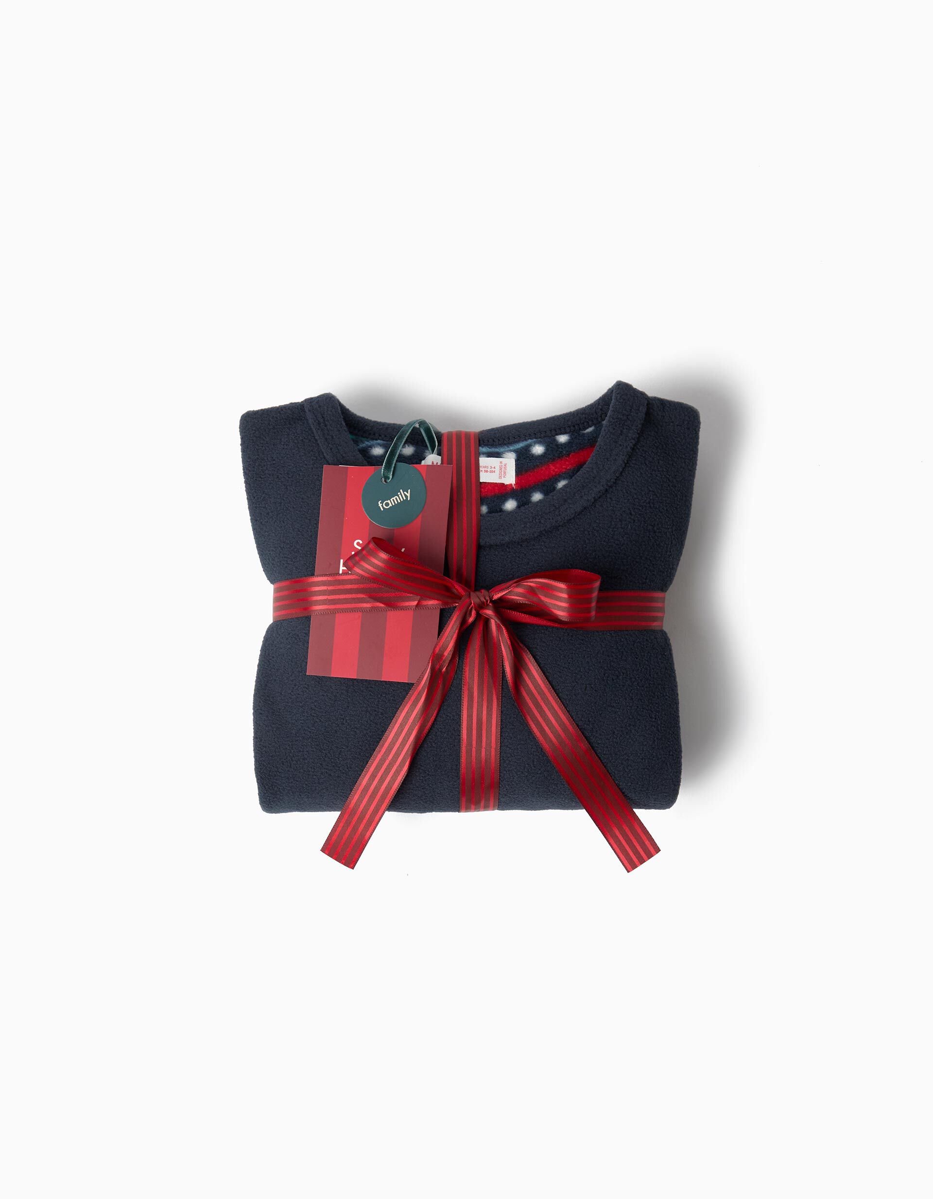 Comprar Online Pijama Polar De Natal, Menino, Azul Escuro