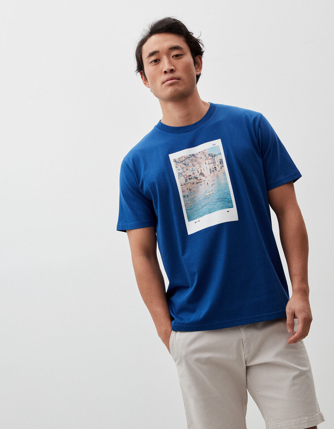T-shirt, Homem, Azul