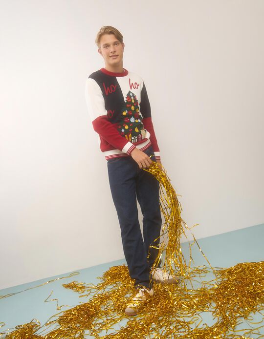 Comprar Online Camisola de Malha, Homem, Vermelho Escuro