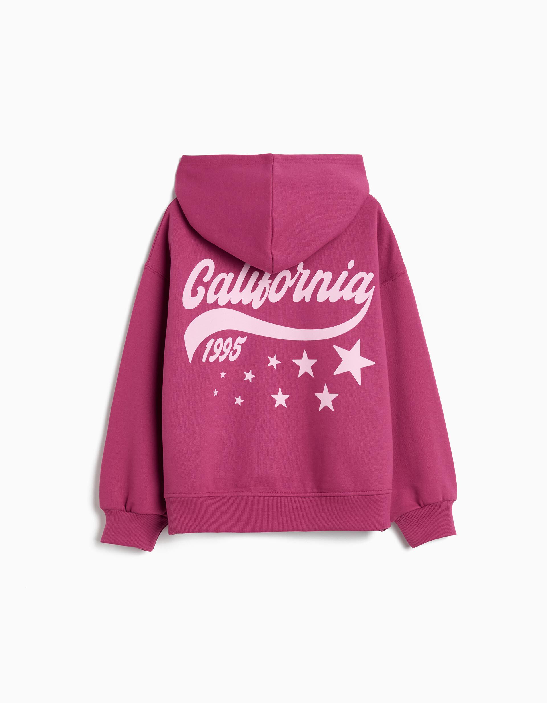 Comprar Online Sweatshirt de Felpa Capuz, Menina, Rosa Escuro