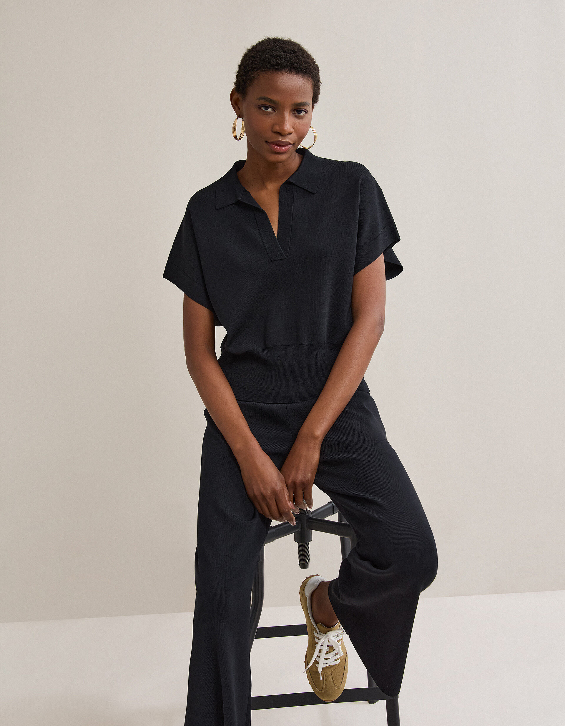 Comprar Online Polo de Malha, Mulher, Preto