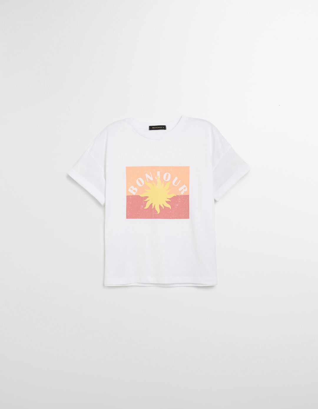 T-shirt Print, Mulher, Branco