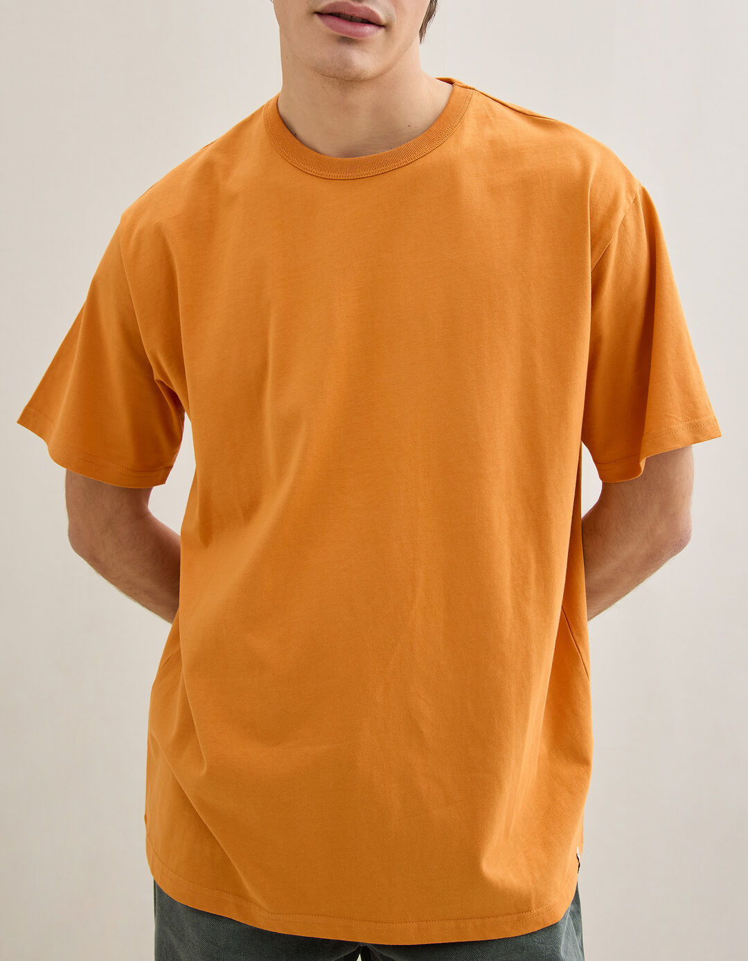 T-shirt Heavy Jersey, Homem, Laranja Escuro