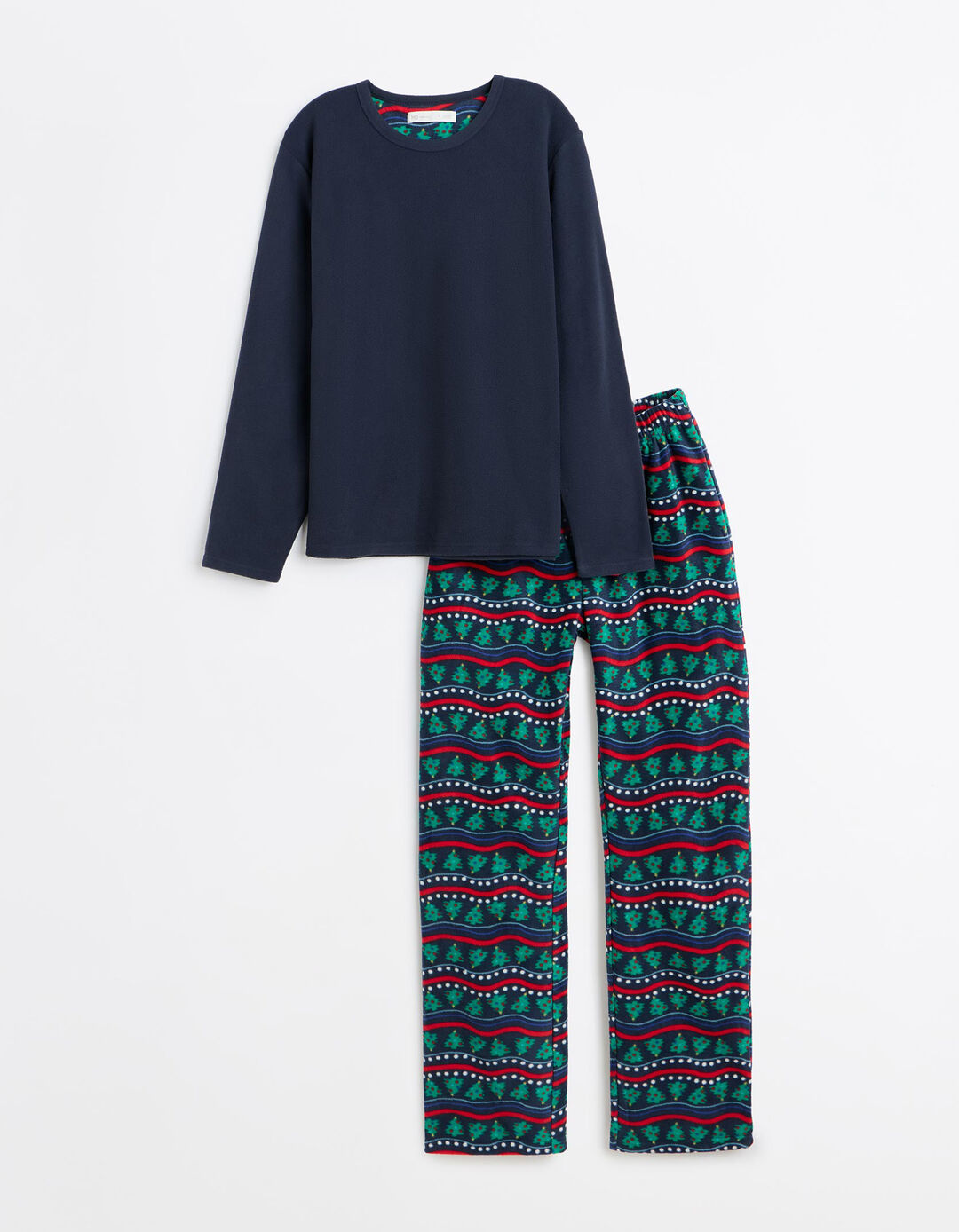 Pijama Polar De Natal, Homem, Azul Escuro