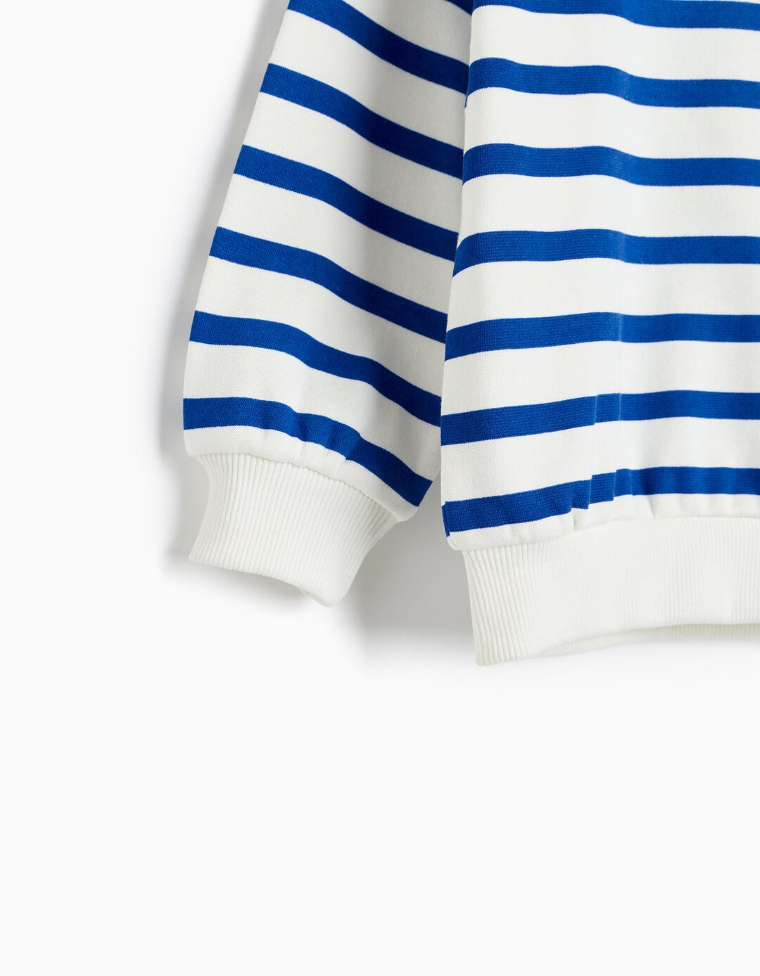Sweatshirt &Agrave;s Riscas, Menino, Azul