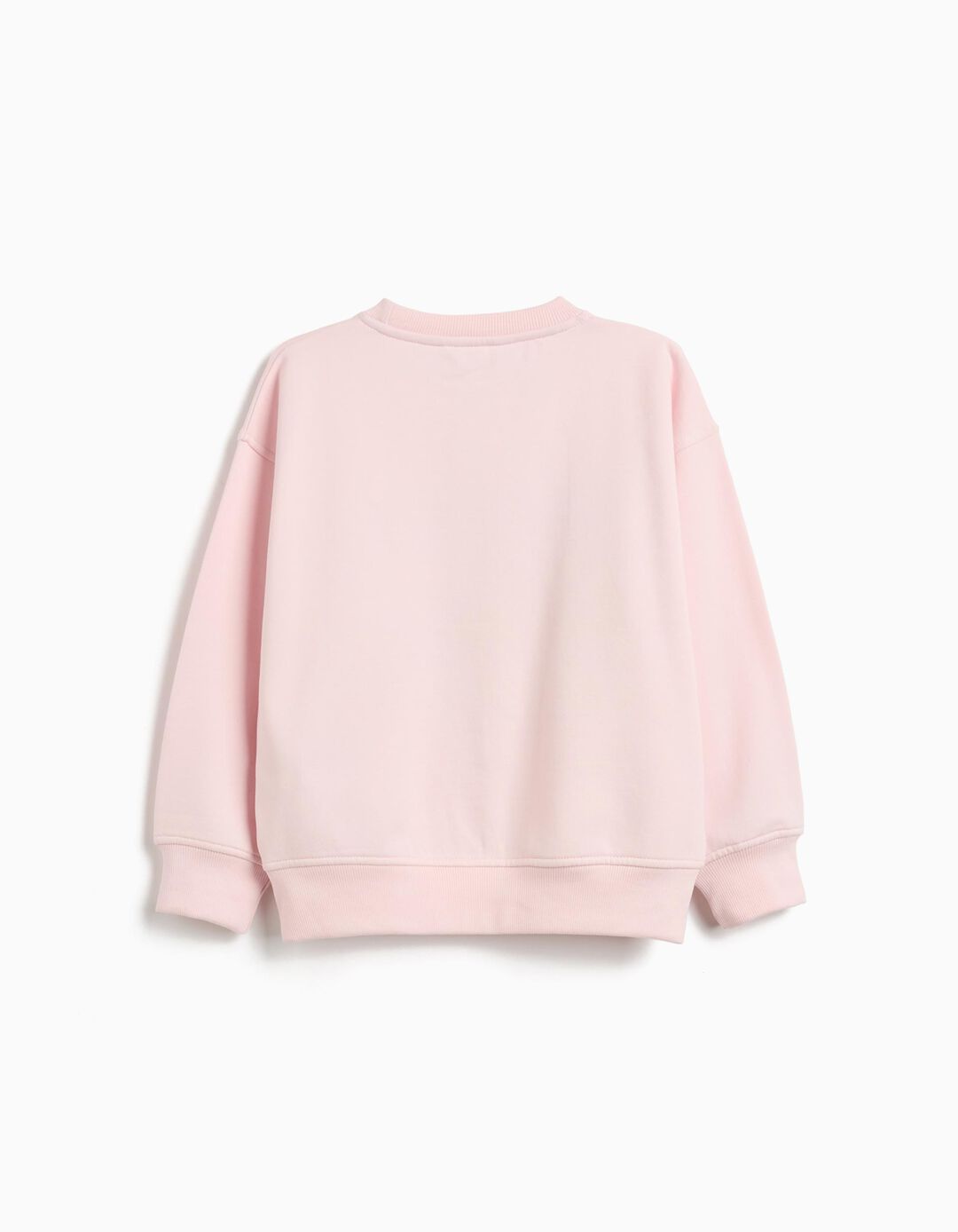 Sweatshirt de Felpa, Menina, Rosa Claro