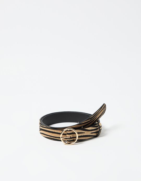 Comprar Online Cinto Animal Print, Mulher, Bege 
