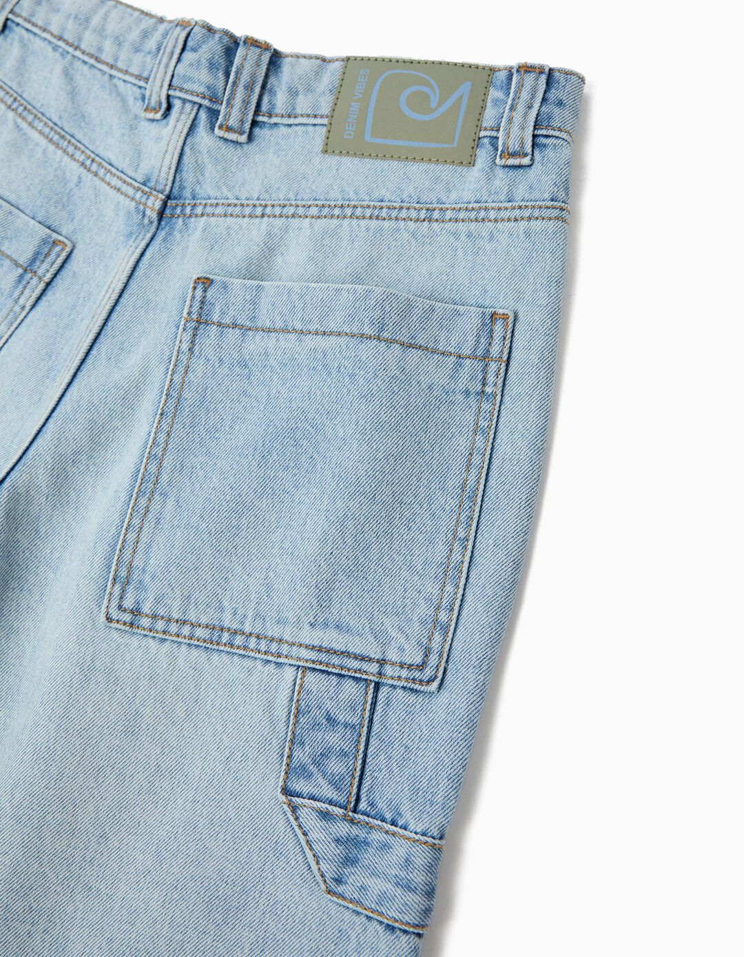 Cal&ccedil;&otilde;es de Ganga 'Loose Fit', Menino, Azul