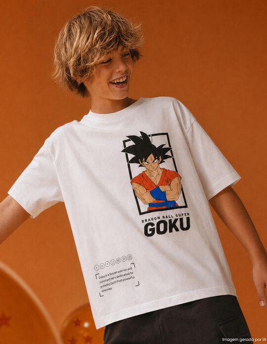 Comprar Online T-shirt 'Dragon Ball', Menino, Branco
