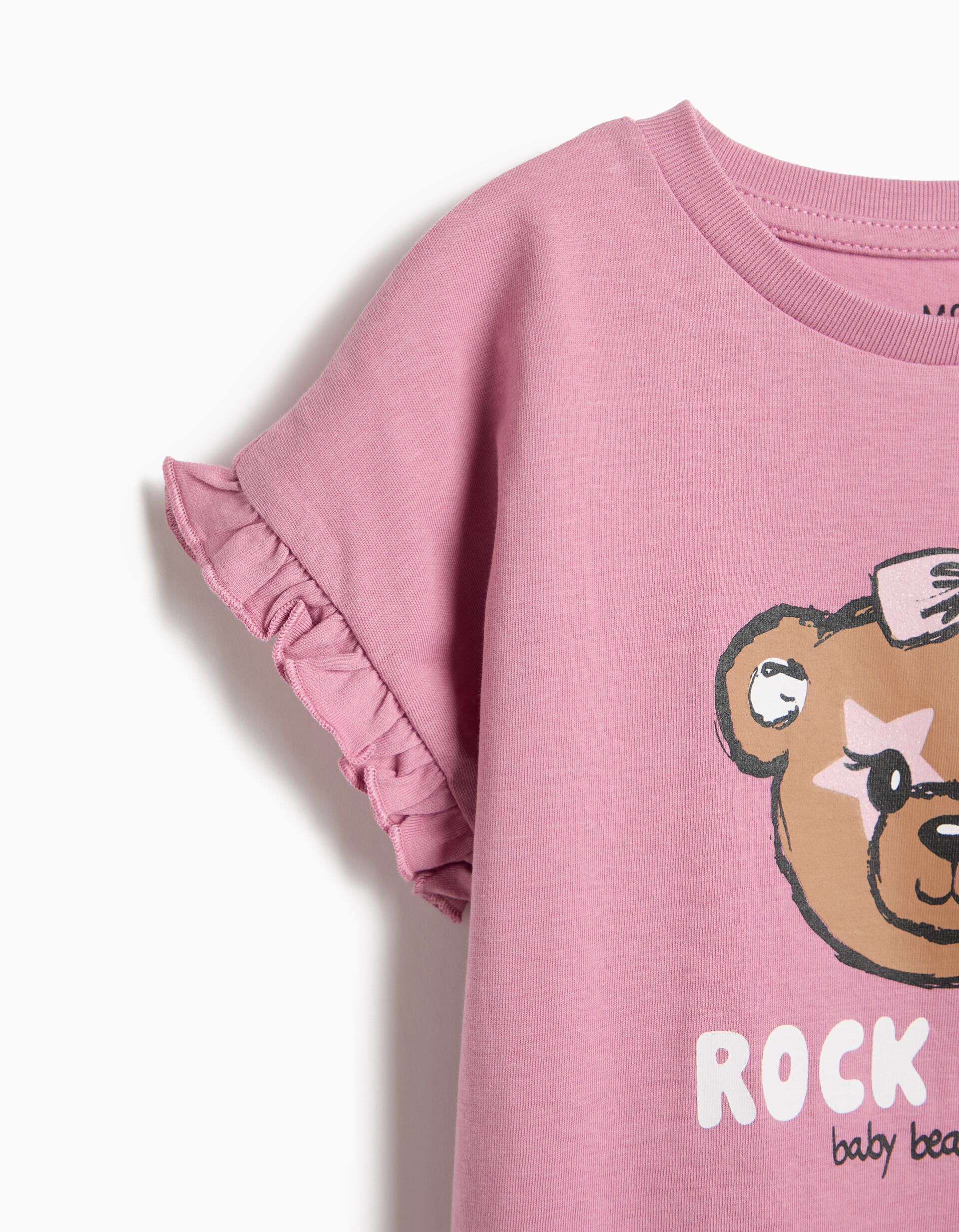 Comprar Online T-shirt Estampada, Menina, Rosa