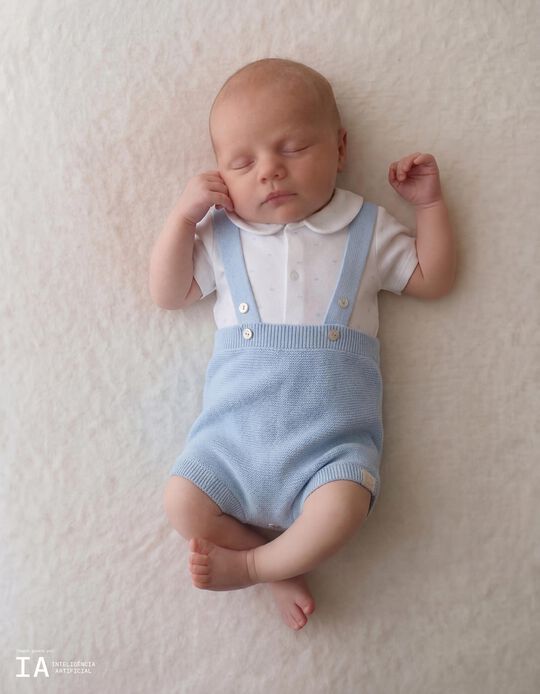 Comprar Online Conjunto Body e Macac&atilde;o, Rec&eacute;m-Nascido, Azul Claro