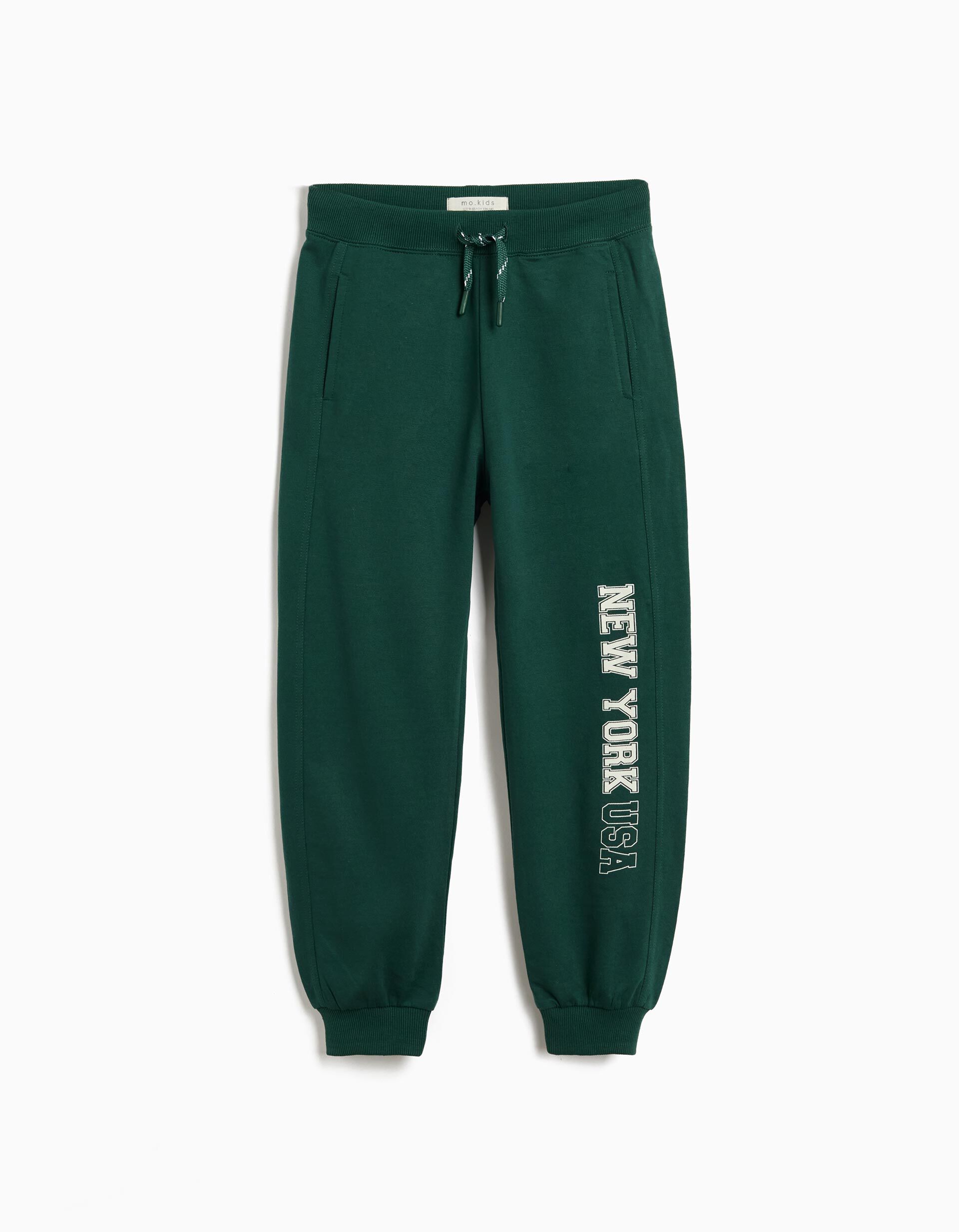 Comprar Online Cal&ccedil;as Jogging de Felpa, Menino, Verde