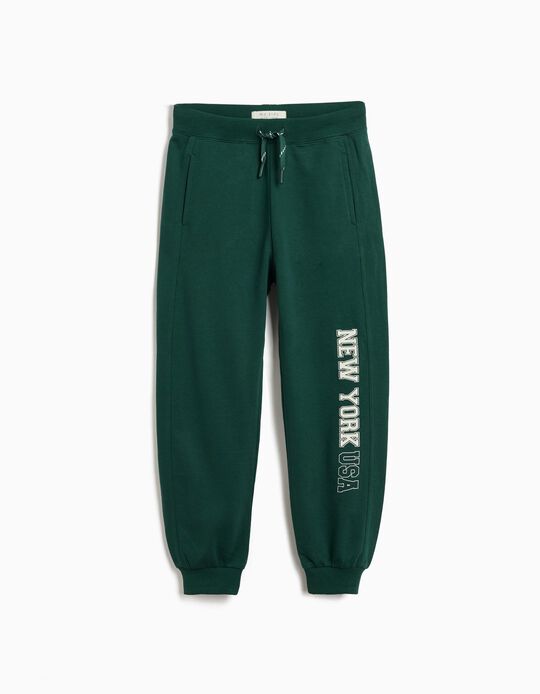 Comprar Online Calças Jogging de Felpa, Menino, Verde
