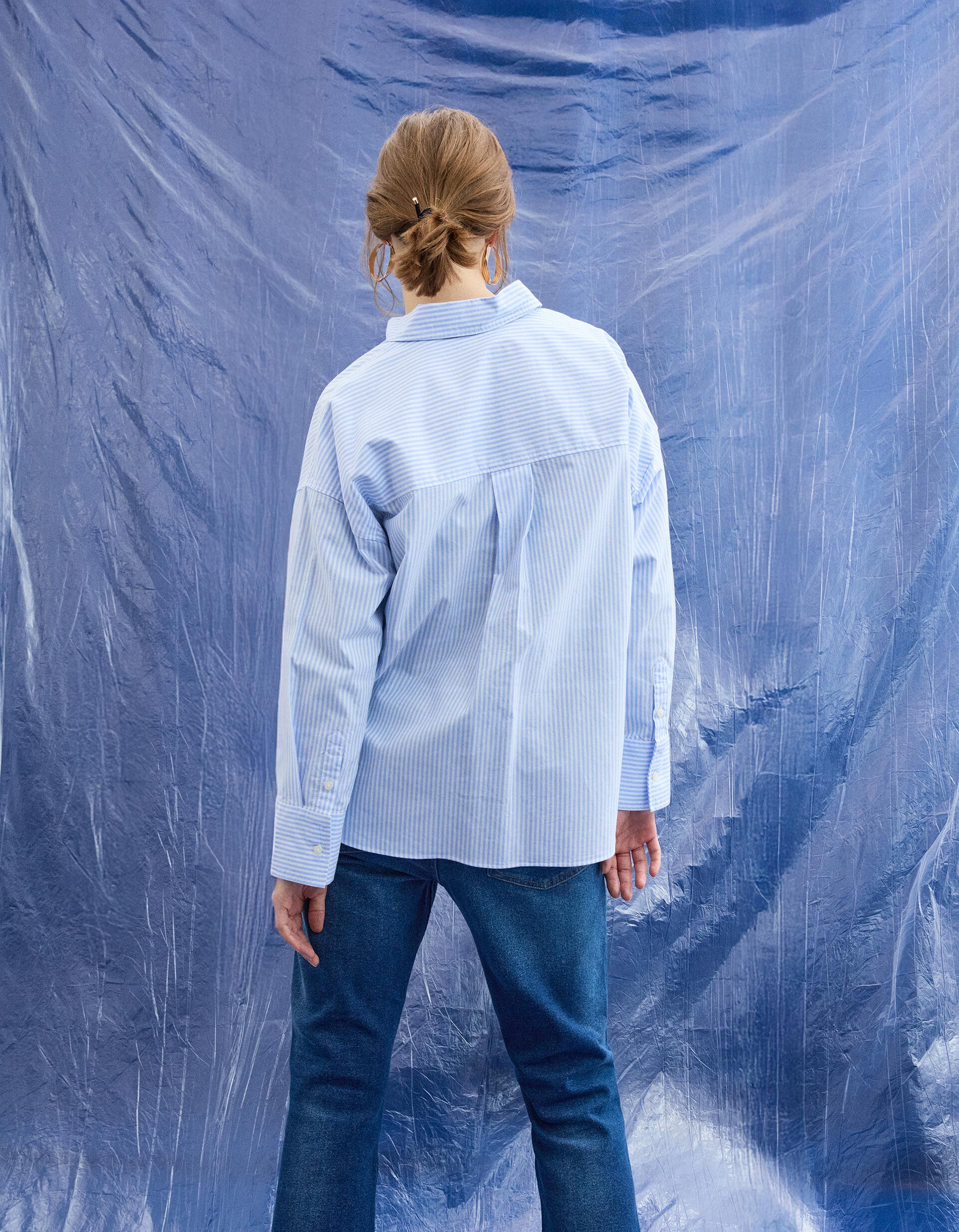 Comprar Online Camisa Oxford, Mulher, Azul Claro