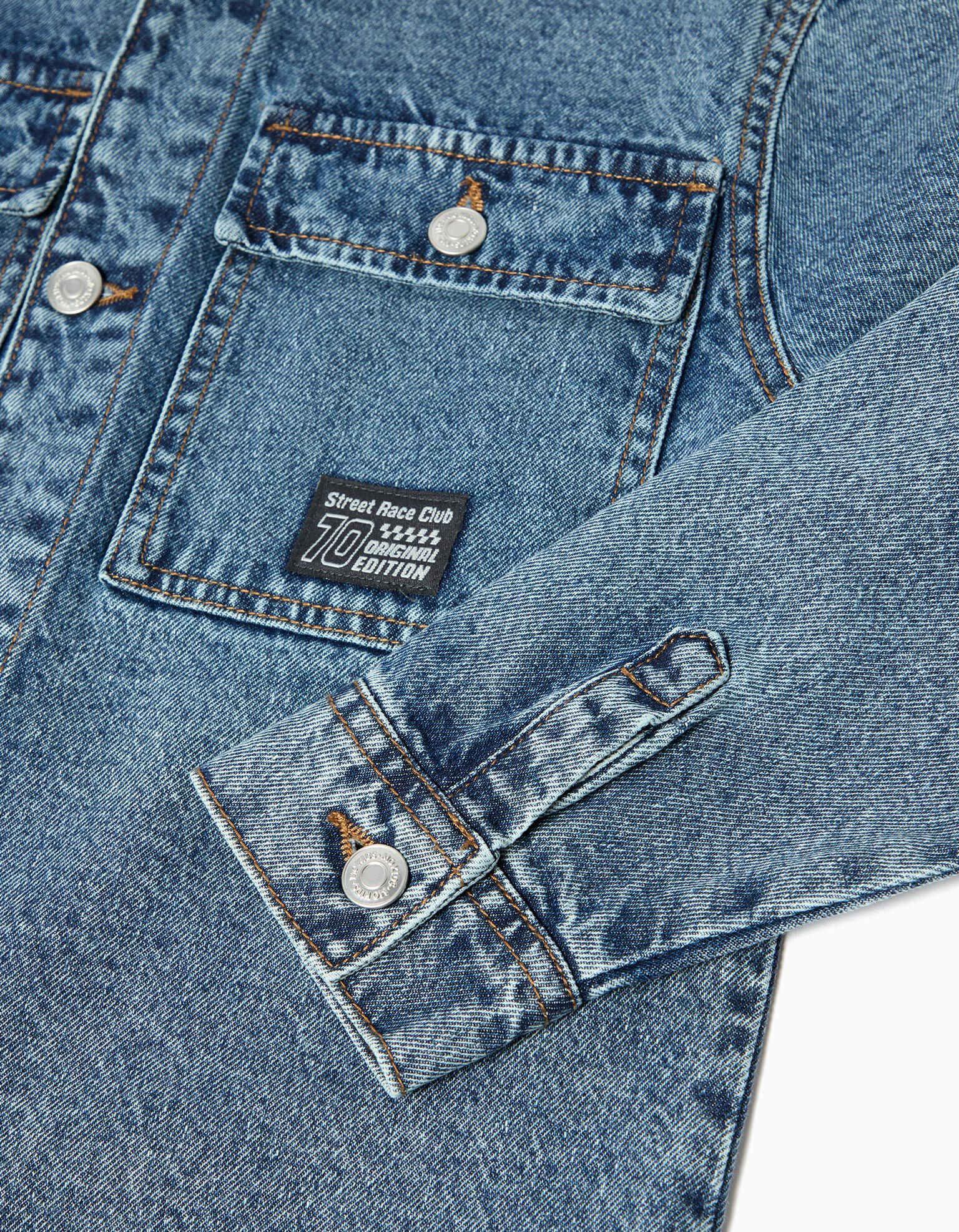 Comprar Online Sobrecamisa de Ganga, Menino, Azul Claro