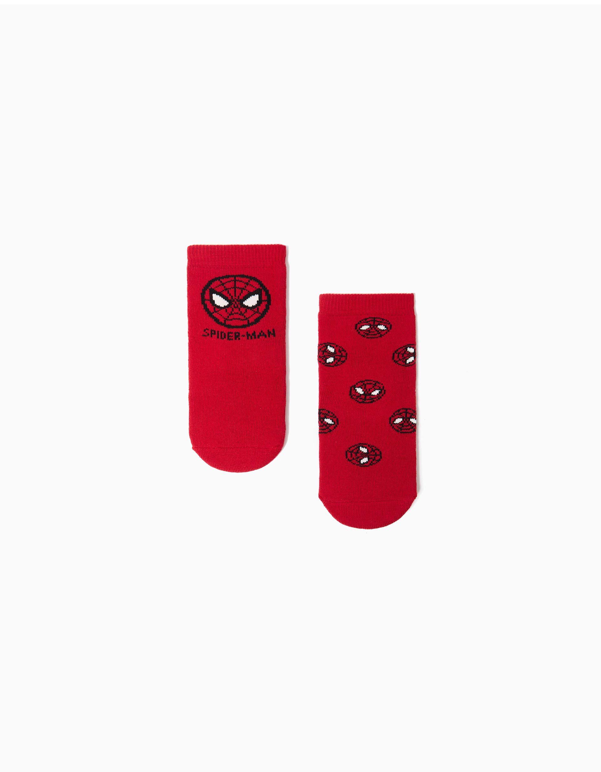 Comprar Online Pack 2 Meias Antiderrapantes 'Spider-Man' &copy;Disney, Menino, Vermelho
