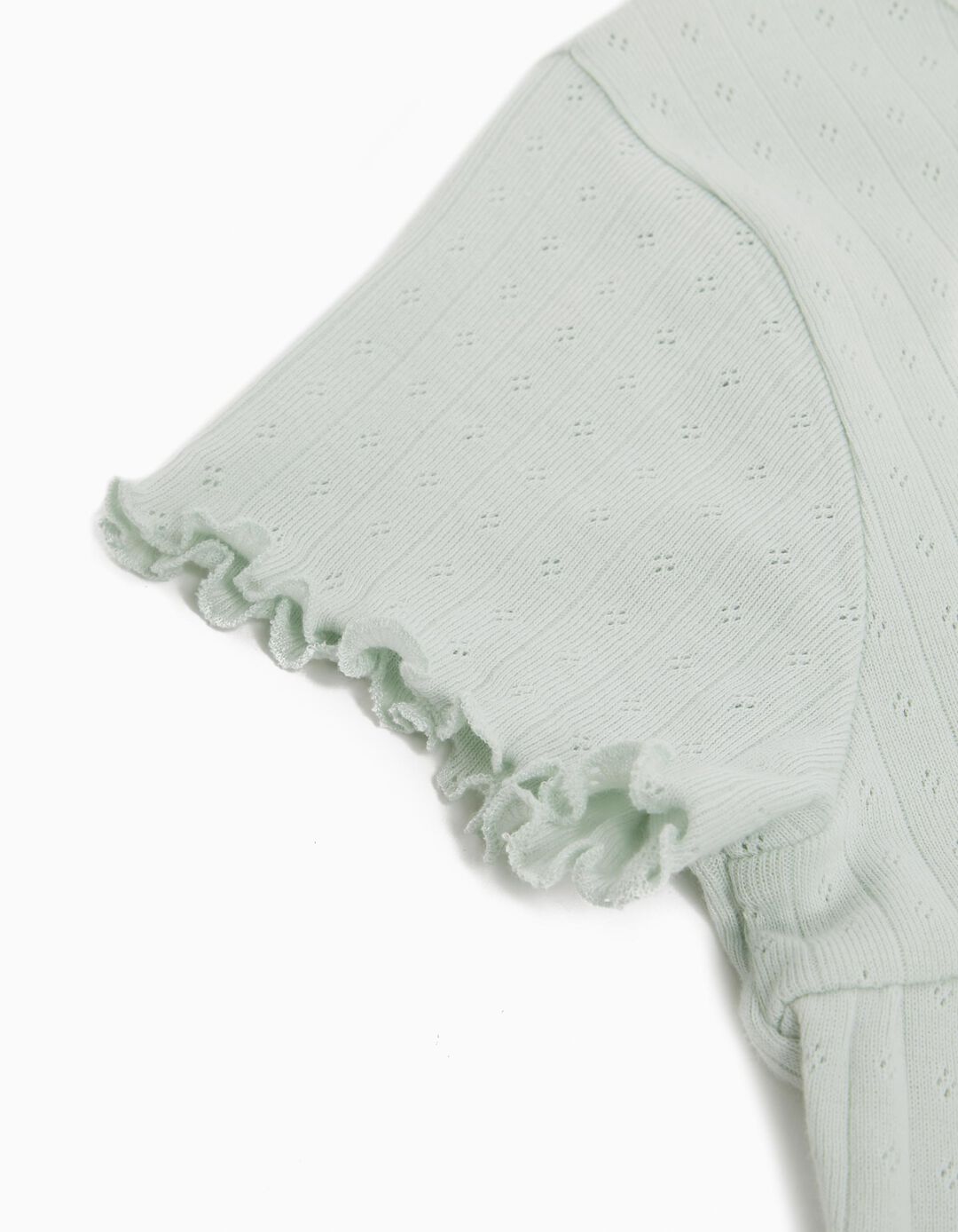 Ribbed Pajamas, Girl, Green