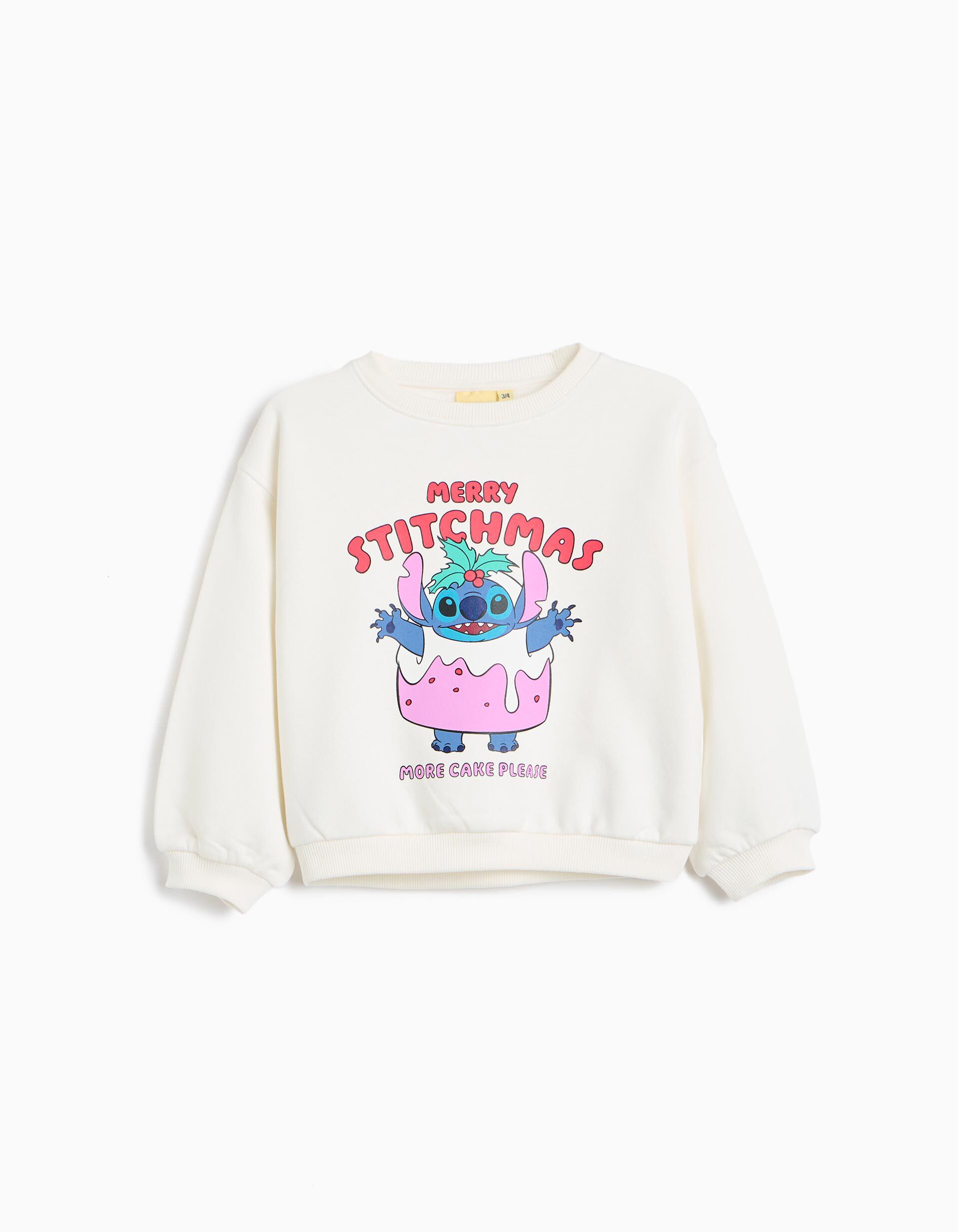 Comprar Online Sweatshirt Cardada 'Stitch' &copy;Disney, Menina, Branco