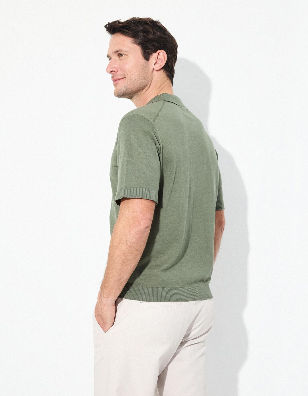 Polo, Homem, Verde Claro