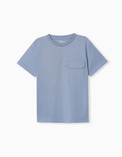 Pocket T-shirt, Boys, Blue