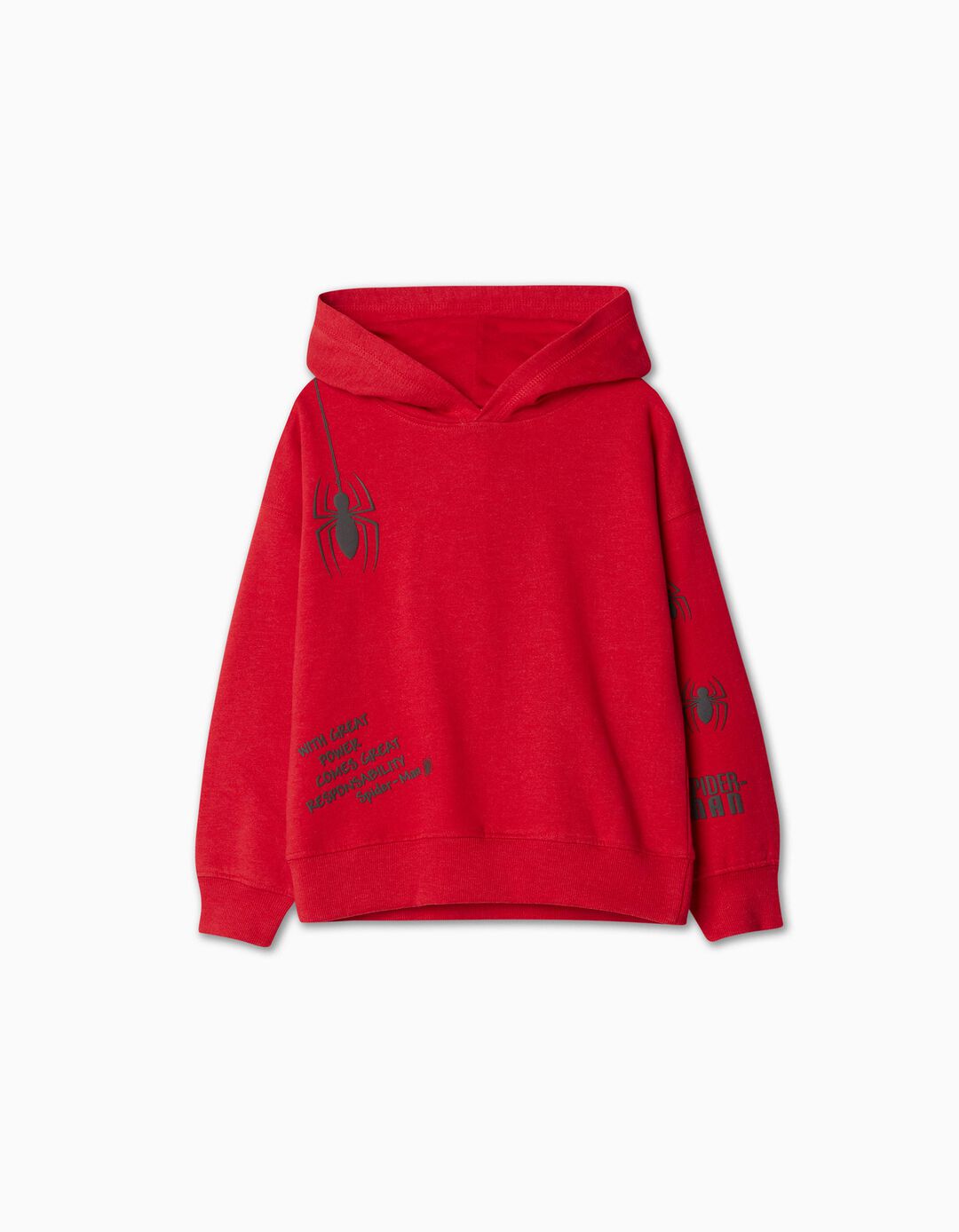 'Spider-Man' Hooded Sweatshirt, Boy, Red