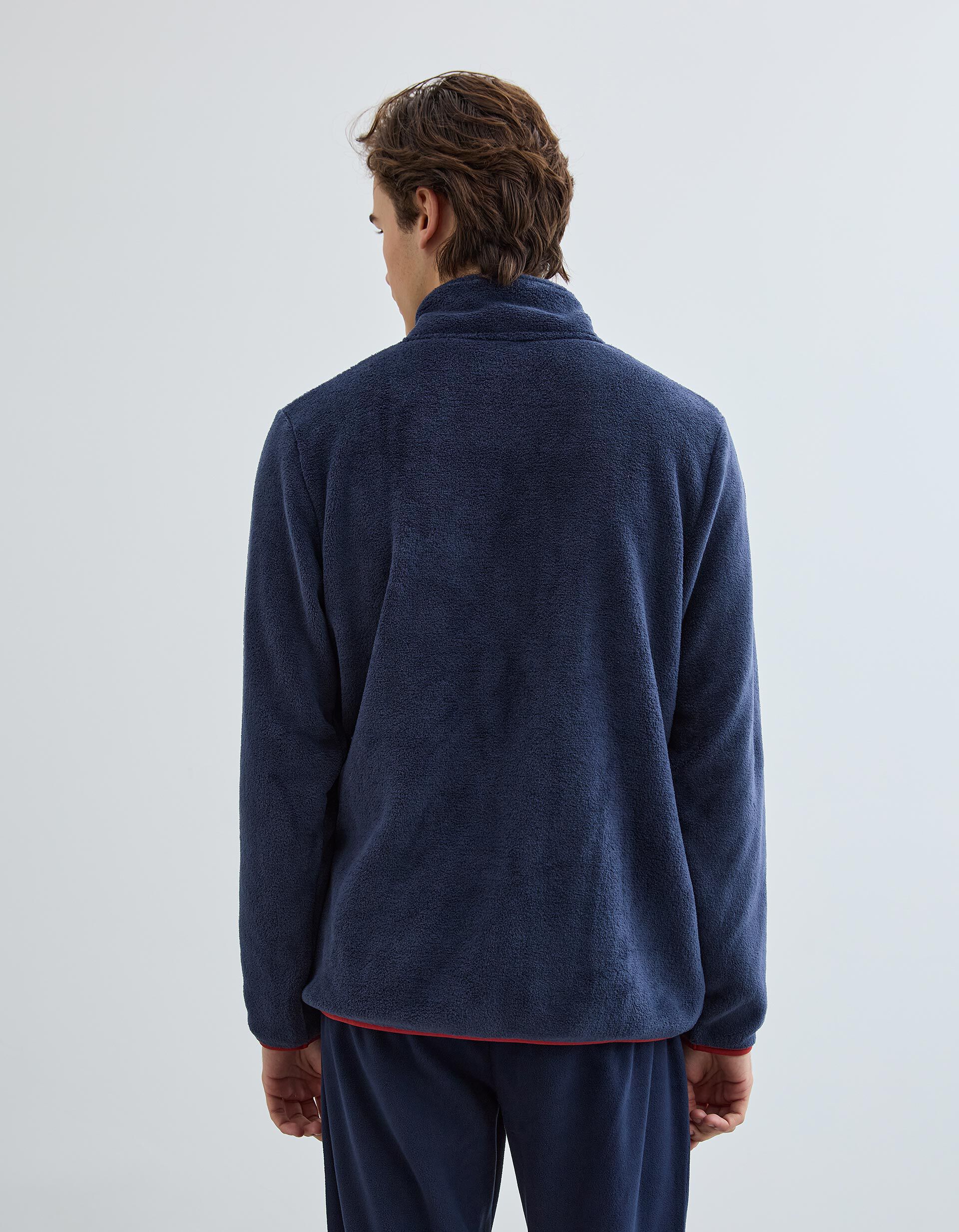 Comprar Online Casaco Polar Aveludado, Homem, Azul Escuro