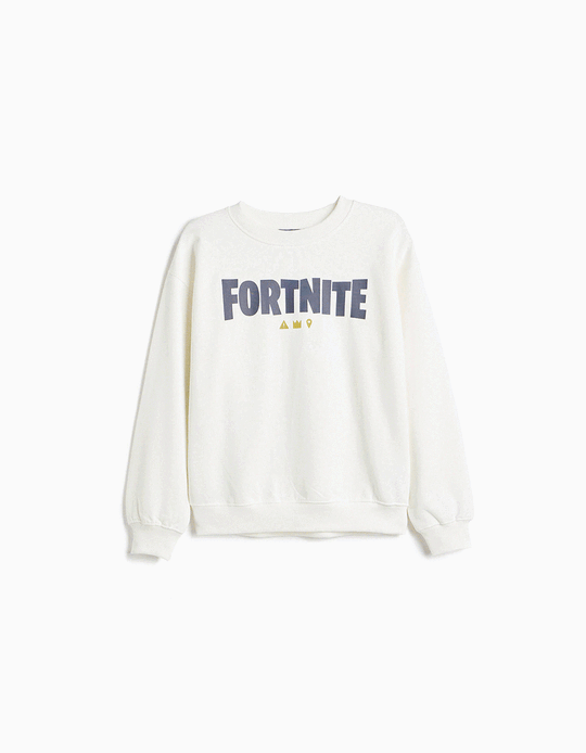 Comprar Online Sweatshirt 'Fortnite', Menino, Branco