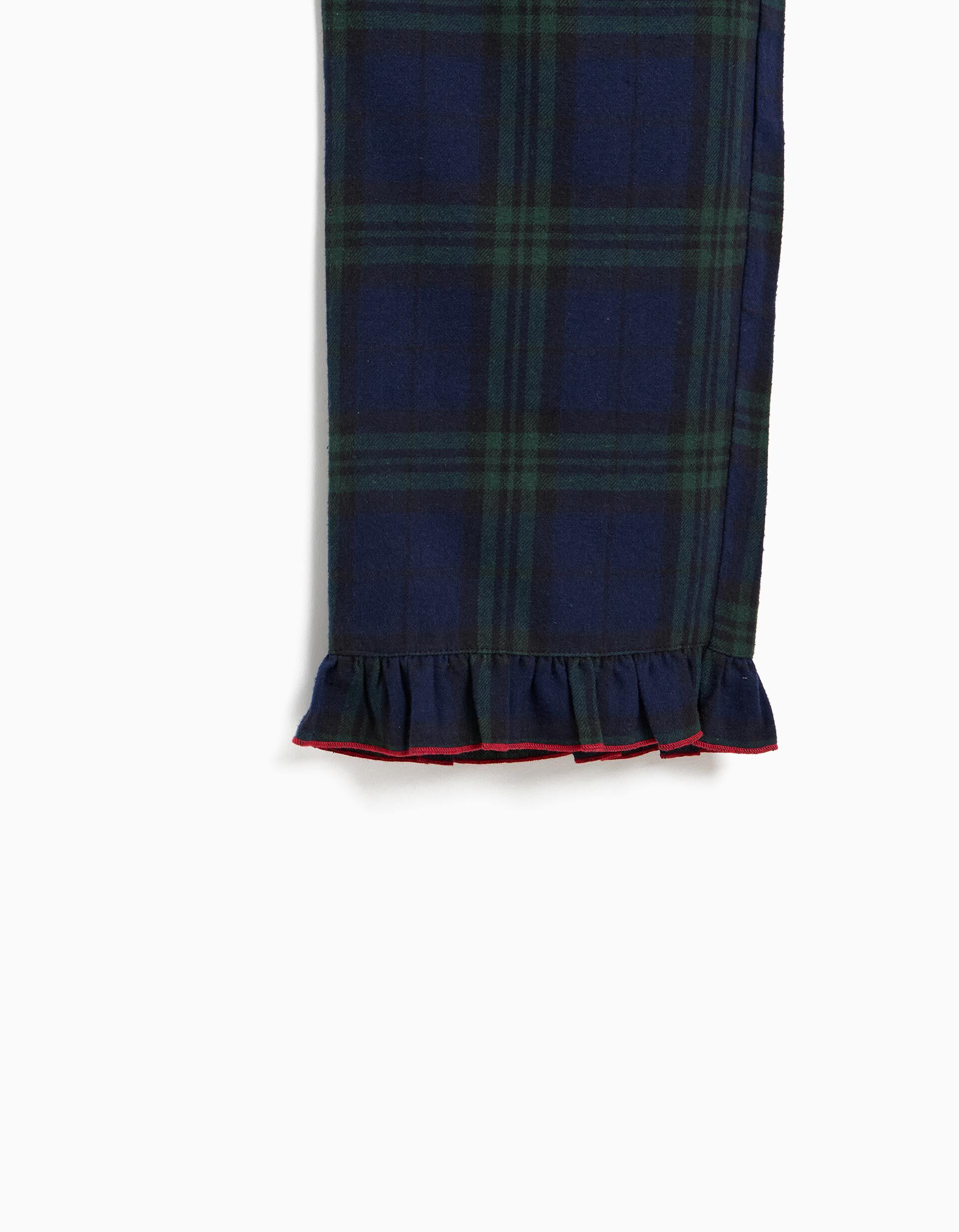 Comprar Online Pijama De Natal Em Flanela, Menina, Azul Escuro