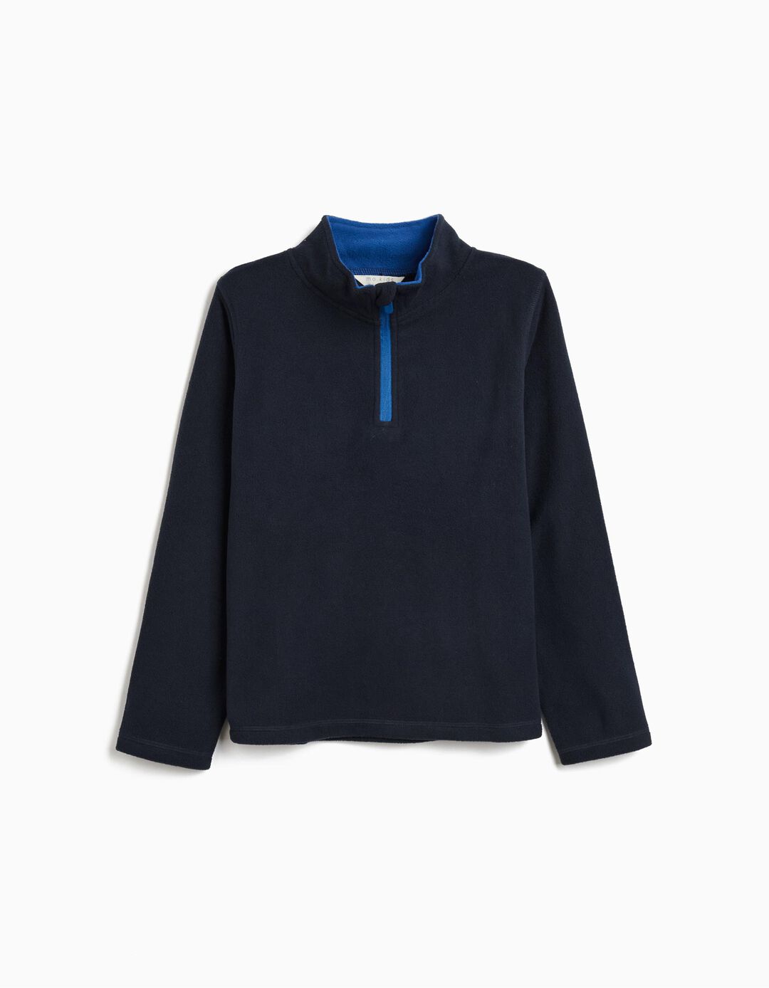 Camisola Polar com Fecho, Menino, Azul Escuro