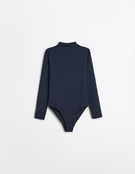 Comprar Online Body de Manga Comprida, Mulher, Azul Escuro