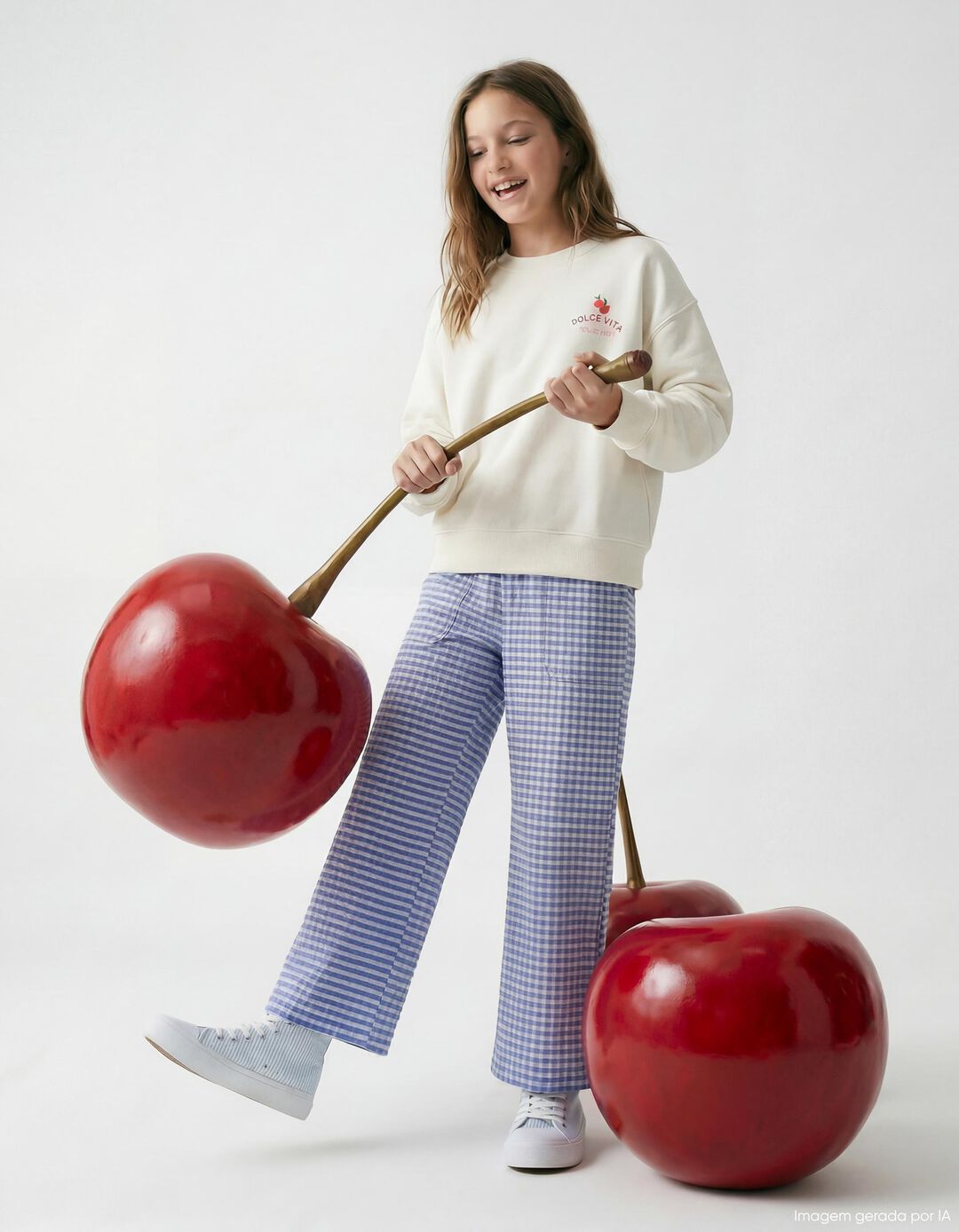 Cal&ccedil;as, Menina, Azul