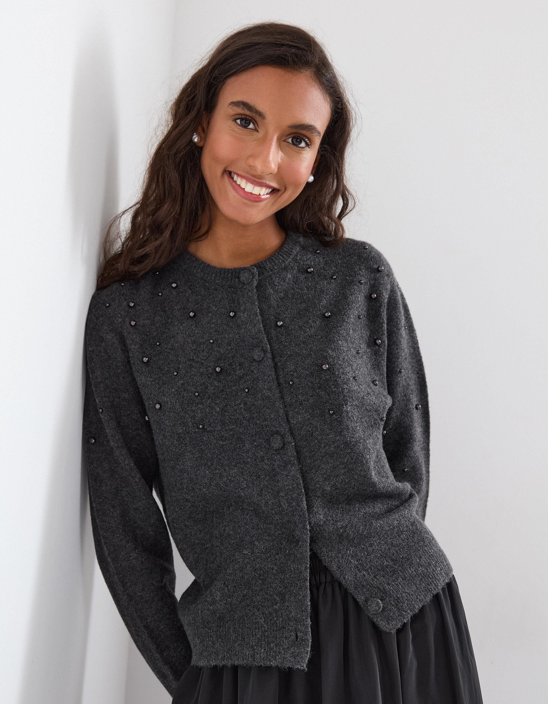 Comprar Online Casaco com L&atilde;, Mulher, Cinzento Escuro