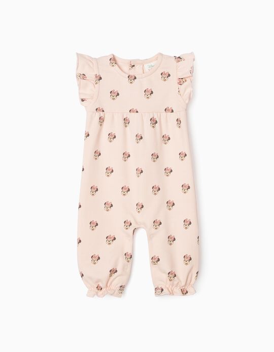 Jumpsuit for Newborn Baby Girls 'Minnie', Pink