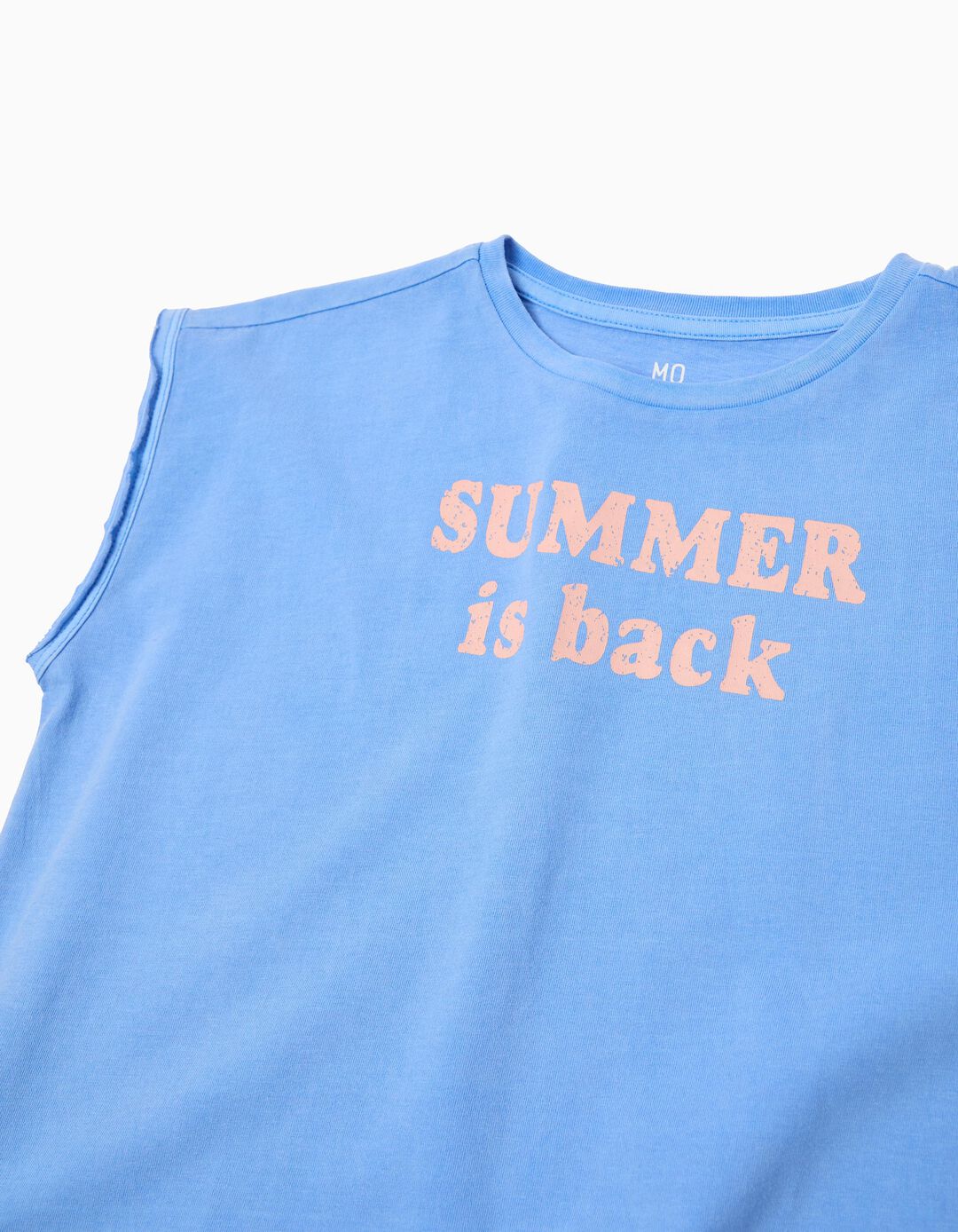 T-shirt Estampada, Menina, Azul