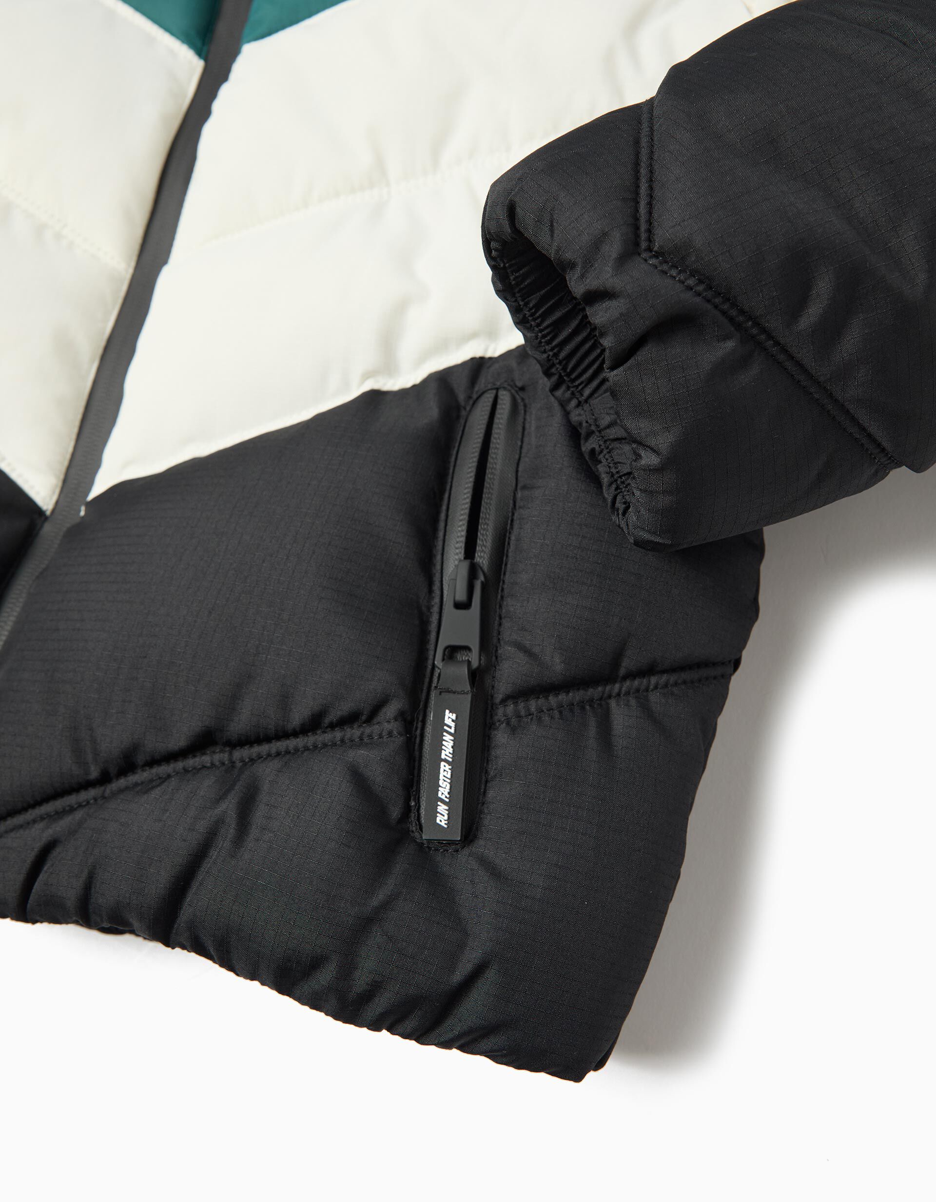 Comprar Online Casaco Acolchoado com Capuz, Menino, Verde Escuro