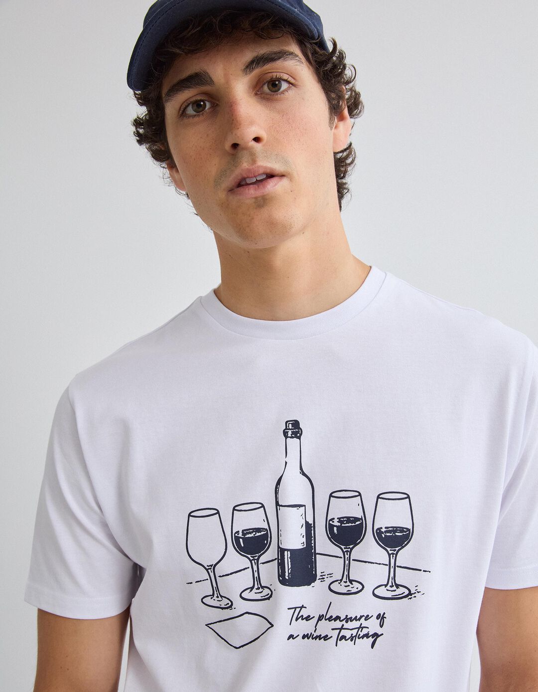T-shirt Jersey, Homem, Branco