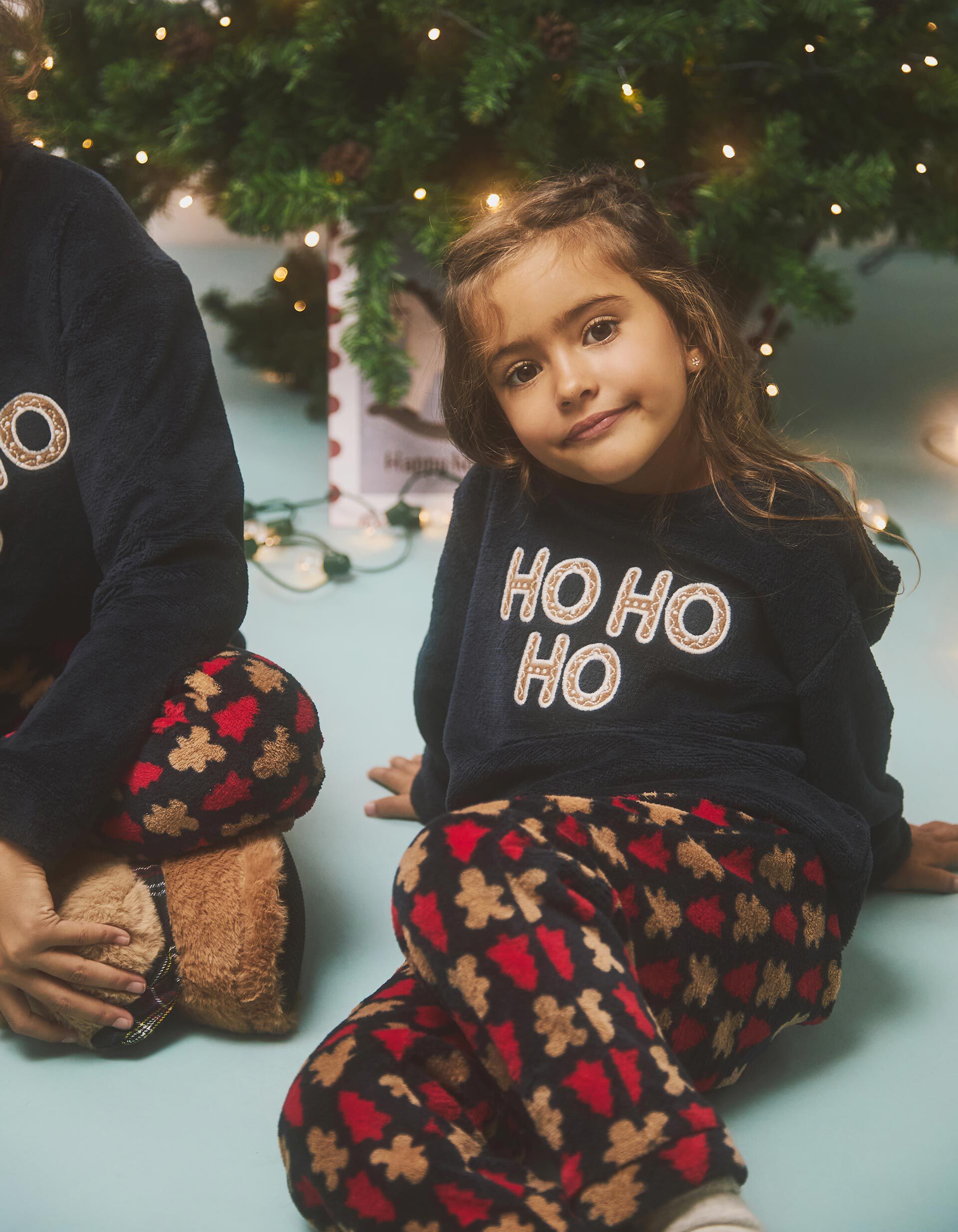 Comprar Online Pijama Polar Aveludado de Natal, Beb&eacute;, Azul Escuro