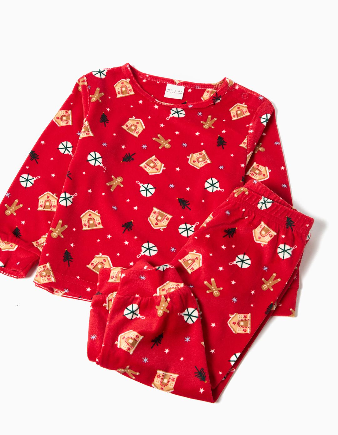 Pijama Polar de Natal, Menino, Vermelho