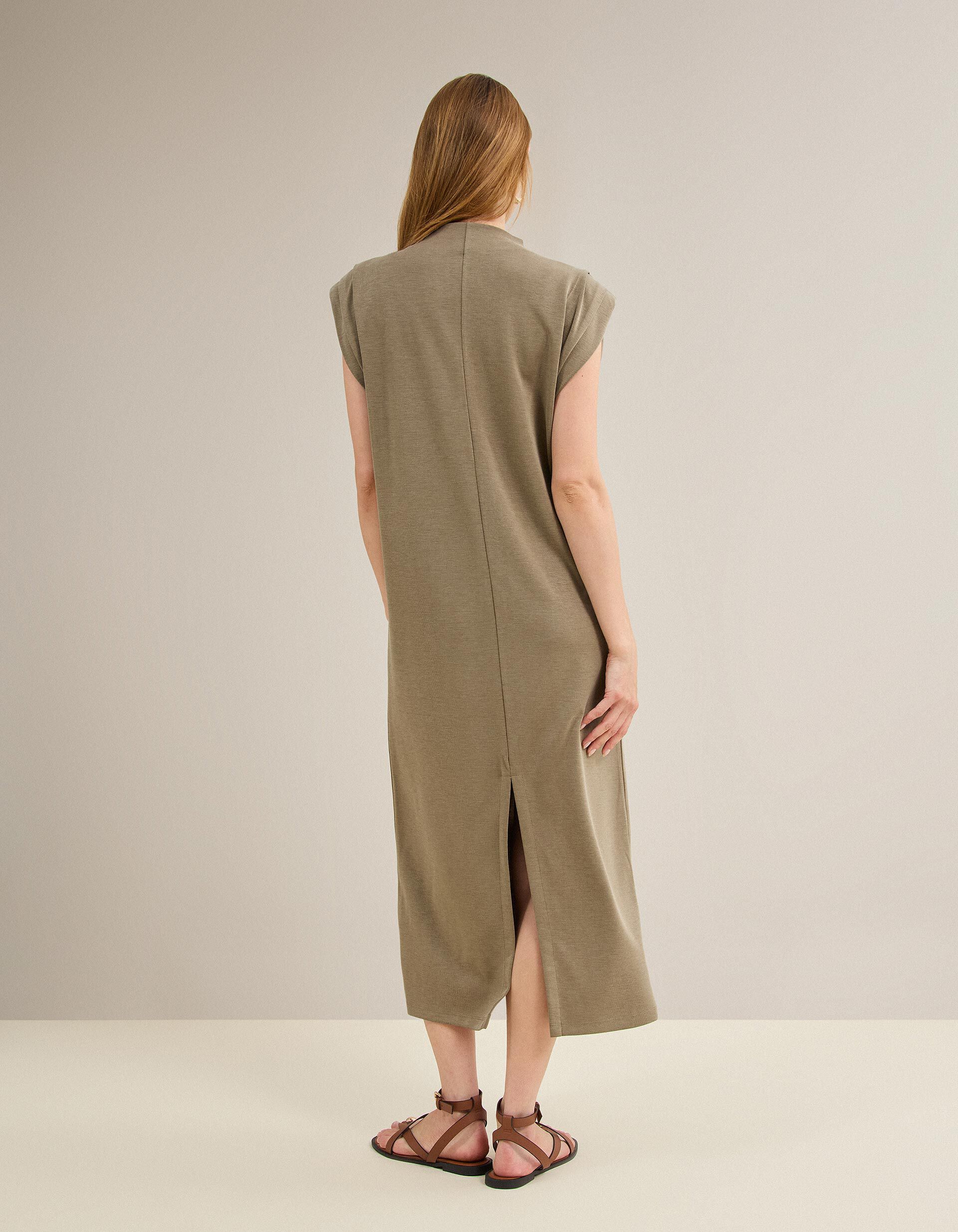 Comprar Online Vestido Comprido, Mulher, Bege Escuro
