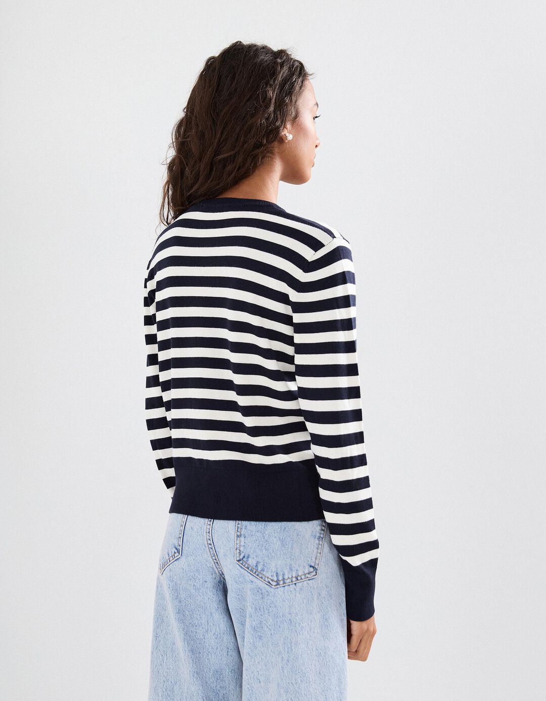 Casaco de Malha, Mulher, Azul Escuro