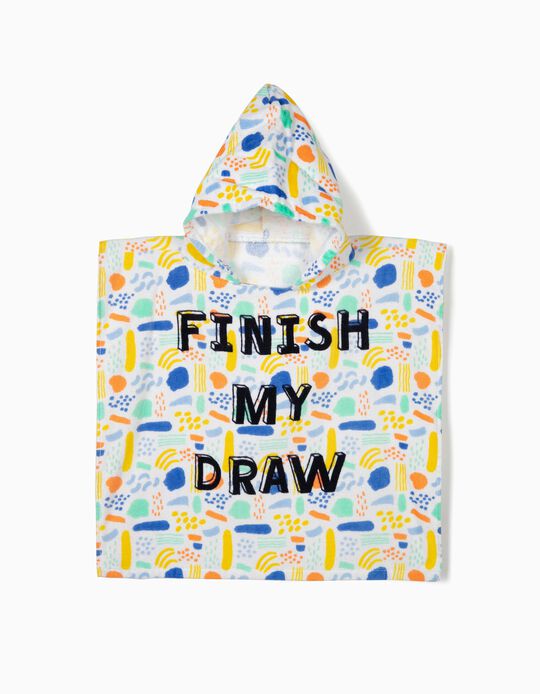 Poncho de Praia para Beb&eacute; 'Finish My Draw', Multicolor