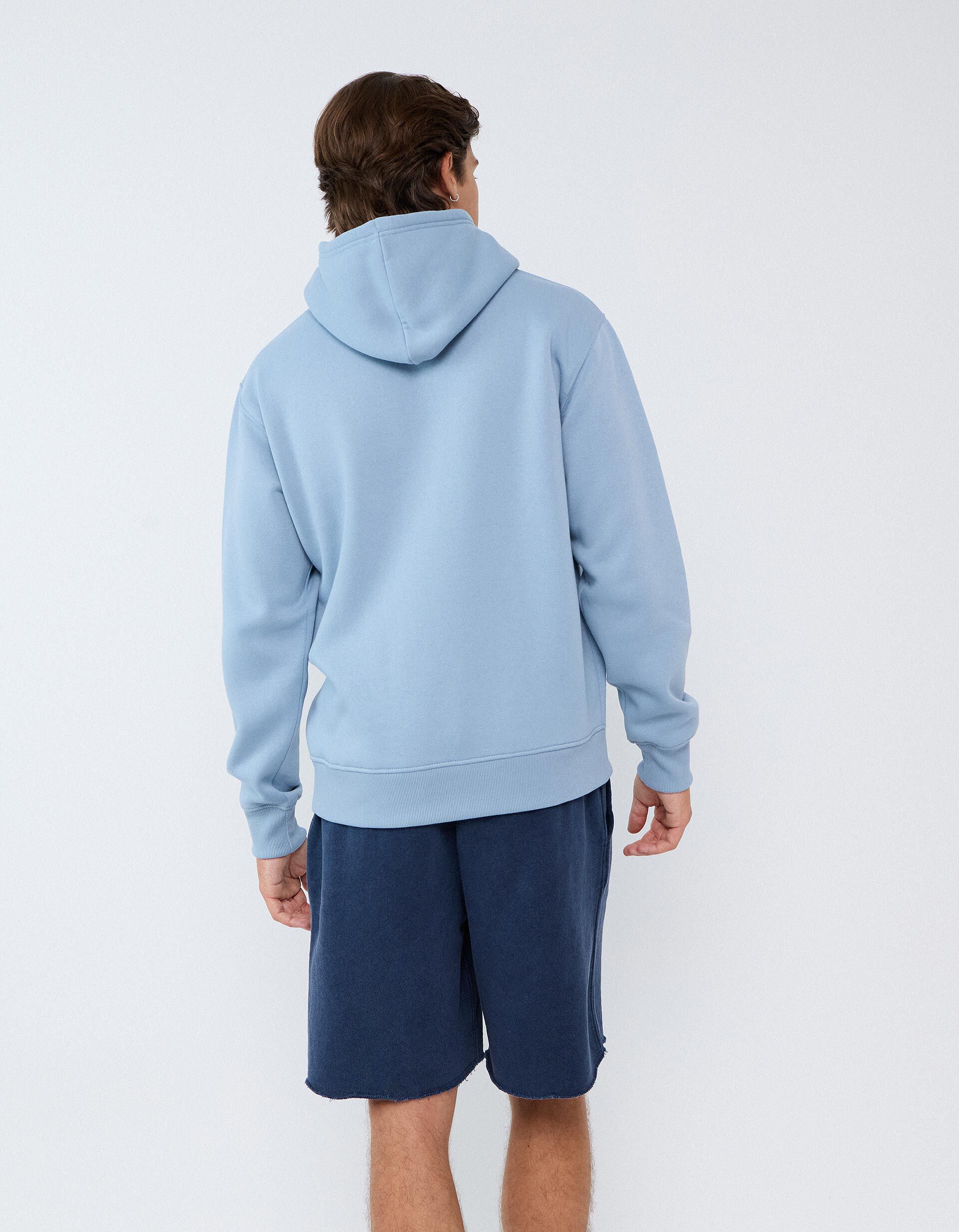 Comprar Online Sweatshirt Com Capuz, Homem, Azul Claro