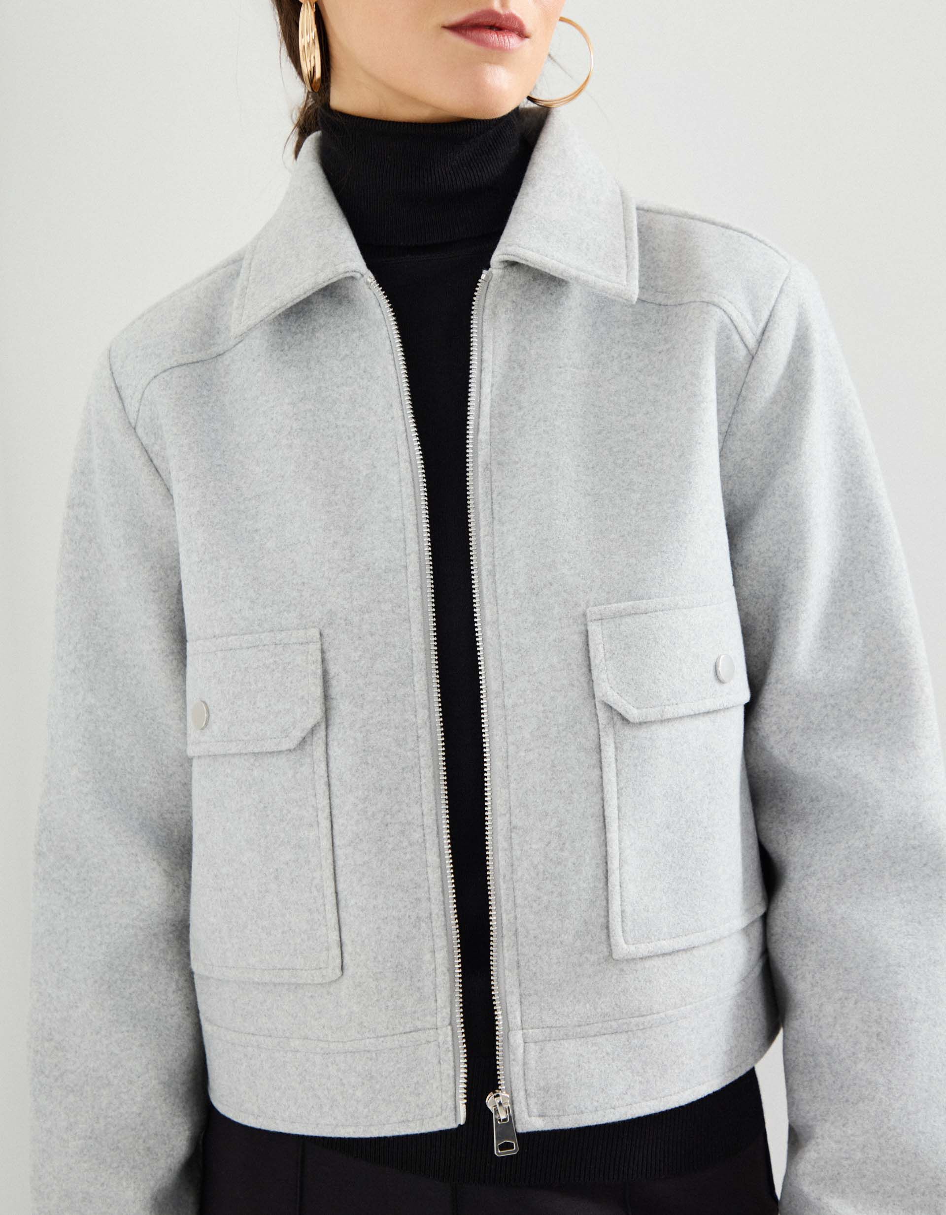 Comprar Online Casaco, Mulher, Cinzento