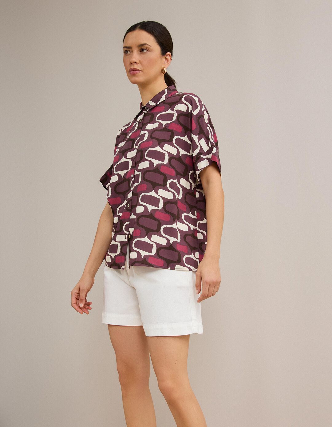 Camisa, Mulher, Vermelho Escuro