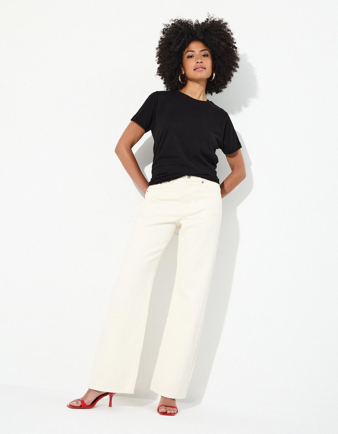 T-shirt, Mulher, Preto