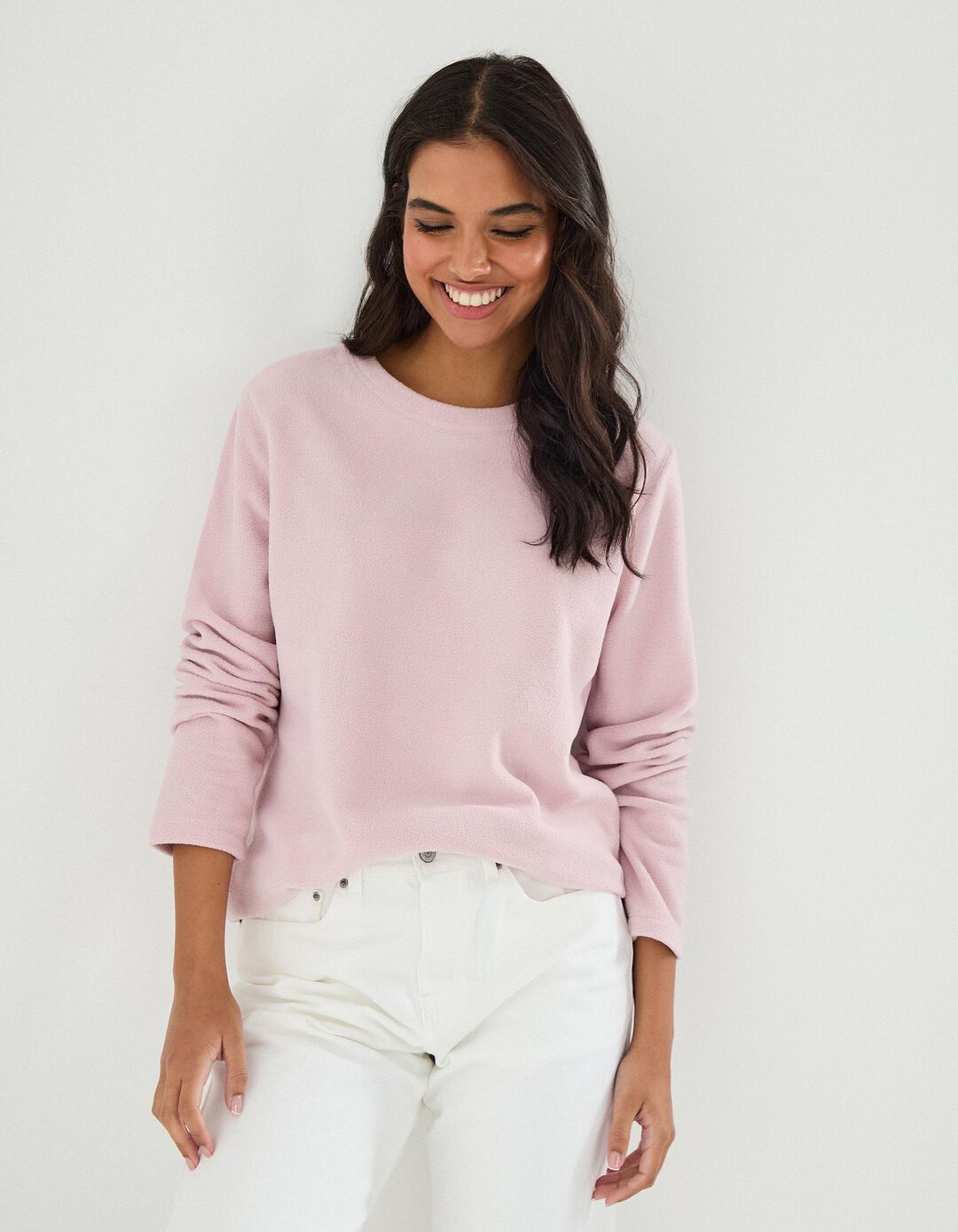 Camisola Polar, Mulher, Rosa Claro