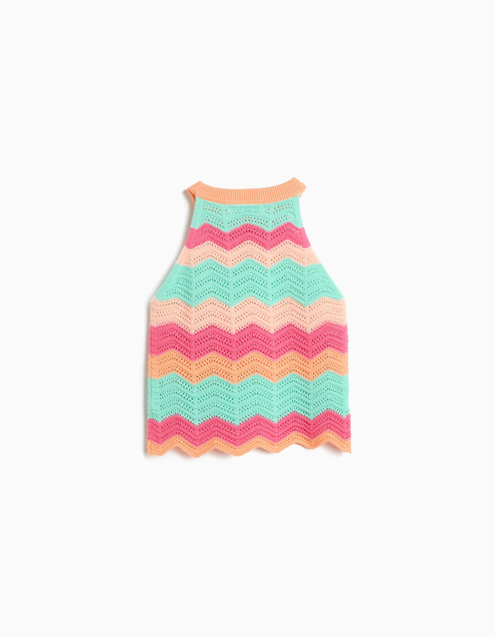 Comprar Online Top Crochet, Menina, Laranja Claro