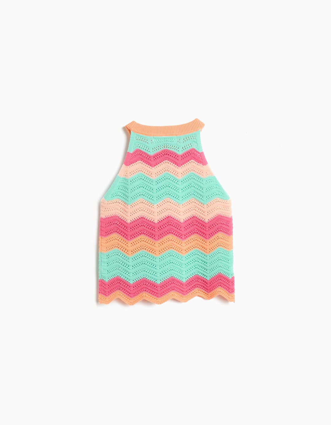 Top Crochet, Menina, Laranja Claro