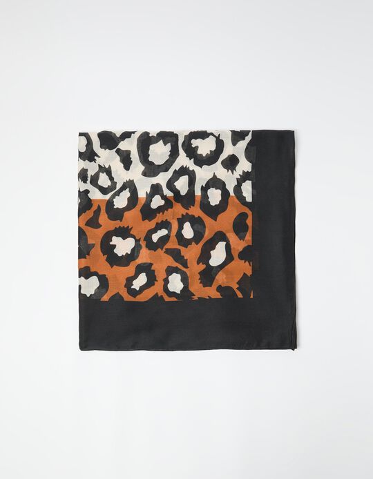 Comprar Online Len&ccedil;o Animal Print, Mulher, Castanho