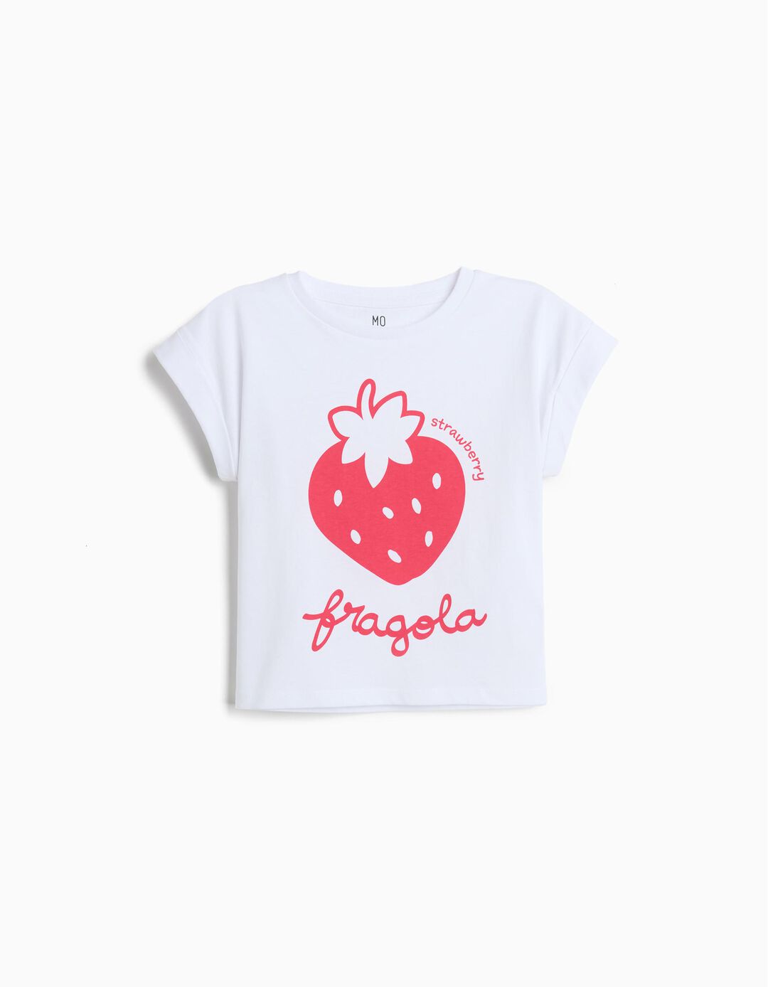 T-shirt Estampada, Menina, Branco